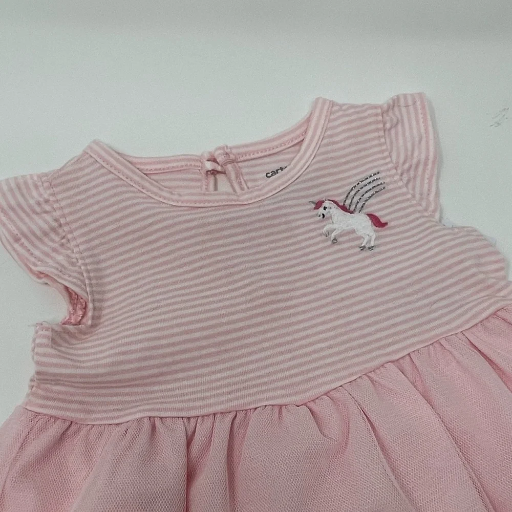 CARTERS AND ABSORBA PINK AND WHITE DRESSES AND TOP 6 MONTH SUMMER BABY GIRL